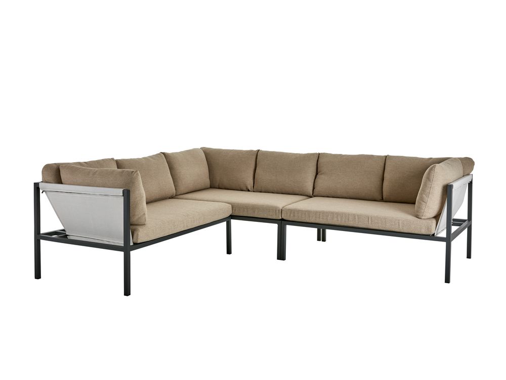 Loungezetel ALLIE - Antraciet/Gerst BRF-14-4606-73-267
