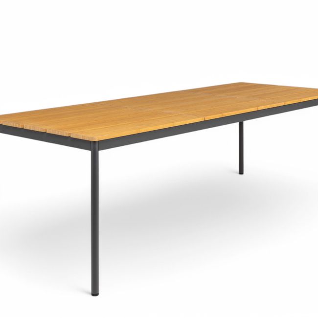 Tuintafel NOX - Antraciet / Bamboe