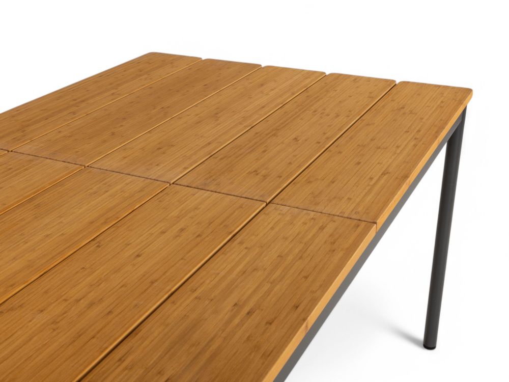 Tuintafel NOX - Antraciet / Bamboe BRF-17-4657B-73