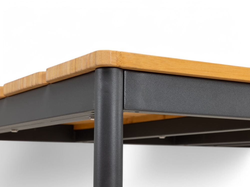Tuintafel NOX - Antraciet / Bamboe BRF-17-4657B-73