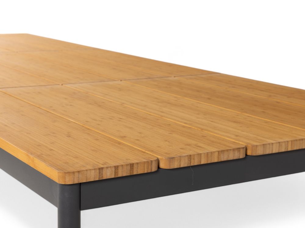 Tuintafel NOX - Antraciet / Bamboe BRF-17-4657B-73