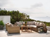 Loungezetel GLENDON - Rotan/Beige BRF-18-TZHOEK