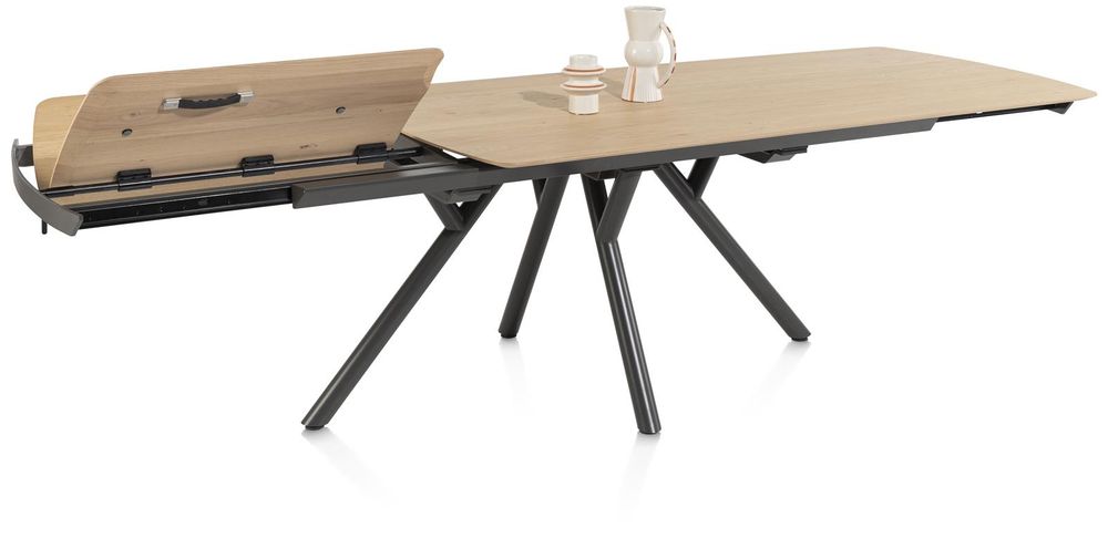 Uitschuifbare eetkamertafel NOVELLO - Naturel eike XOO 51811NAT