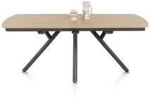 Uitschuifbare eetkamertafel NOVELLO - Naturel eike XOO 51811NAT