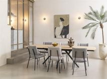 Uitschuifbare eetkamertafel NOVELLO - Naturel eike XOO 51811NAT