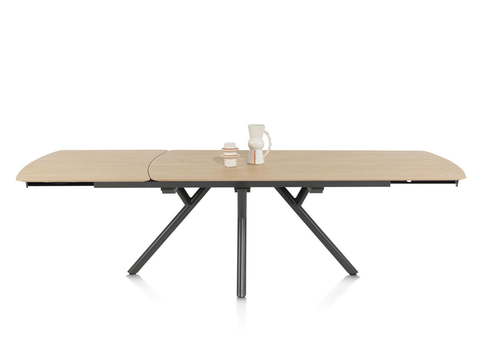 Uitschuifbare eetkamertafel NOVELLO - Naturel eike