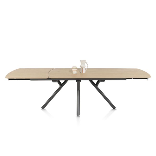 Uitschuifbare eetkamertafel NOVELLO - Naturel eike