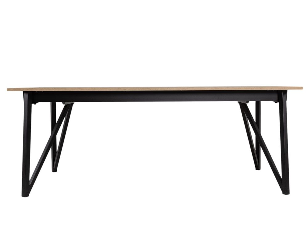 Uitschuifbare Eetkamertafel WACKO - Naturel/Zwart PFT-221-000005-MHA84