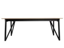 Uitschuifbare Eetkamertafel WACKO - Naturel/Zwart PFT-221-000005-MHA84