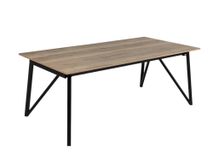 Uitschuifbare Eetkamertafel WACKO - Naturel/Zwart PFT-221-000005-MHA84