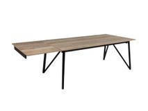 Uitschuifbare Eetkamertafel WACKO - Naturel/Zwart PFT-221-000005-MHA84