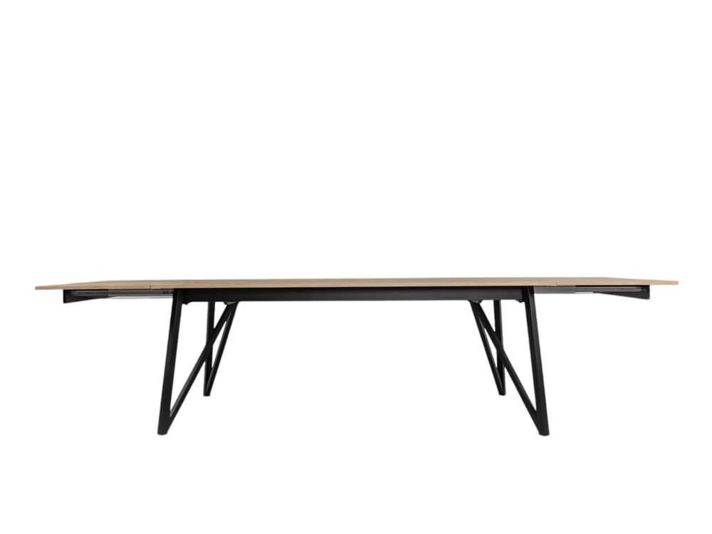 Uitschuifbare Eetkamertafel WACKO - Naturel/Zwart PFT-221-000005-MHA84