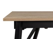 Uitschuifbare Eetkamertafel WACKO - Naturel/Zwart PFT-221-000005-MHA84