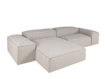 Loungezetel CUBE - Beige RIV-91-LOUNGE-ROS03-GREY