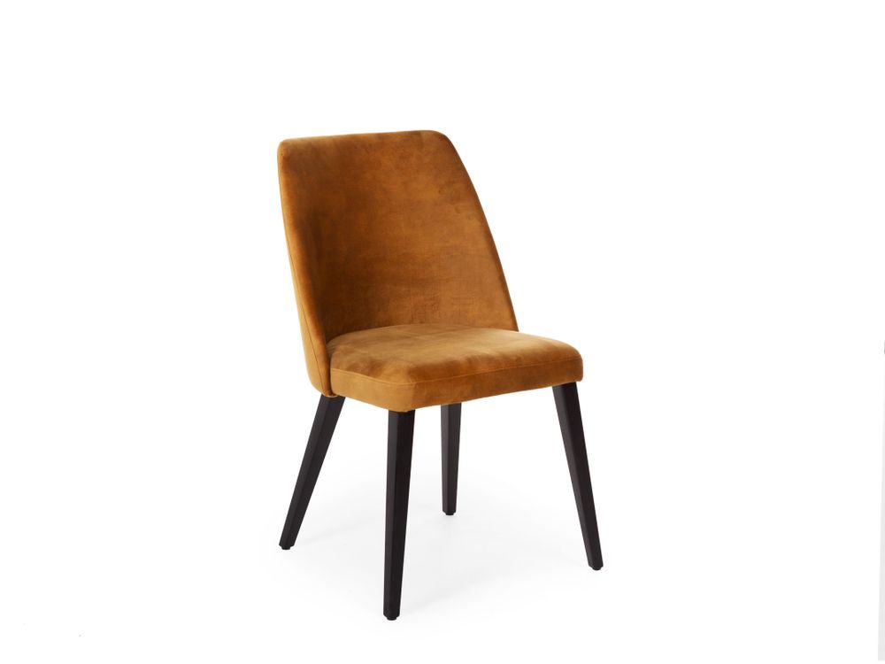 Set van 4 stoelen PARMA - Oranje velvet C-FDF-PA-SET