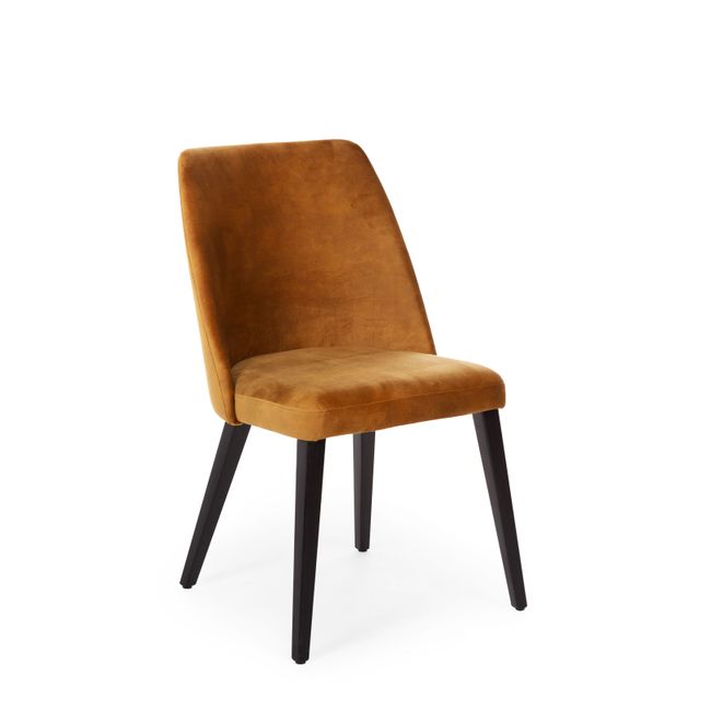 Set van 4 stoelen PARMA - Oranje velvet