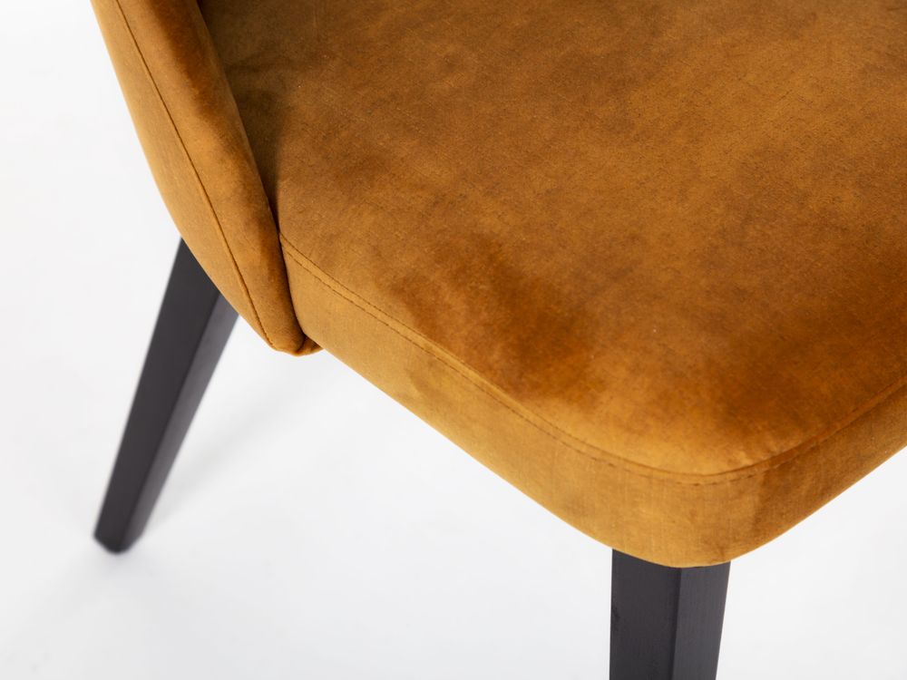 Set van 4 stoelen PARMA - Oranje velvet C-FDF-PA-SET