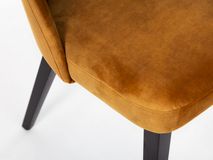 Set van 4 stoelen PARMA - Oranje velvet C-FDF-PA-SET