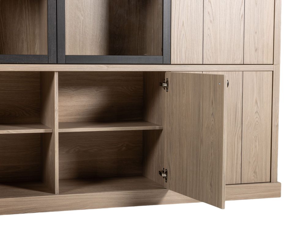 TV-meubel, dressoir en vitrine met led BRUGGE - Mi C-MXF-287-EK1