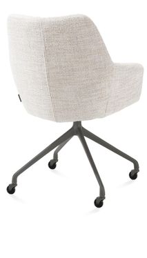 Armstoel op wieltjes MATS - Crème XOO 48907-CRE