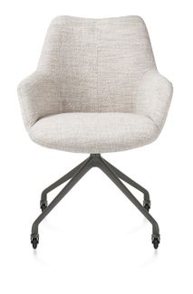 Armstoel op wieltjes MATS - Crème XOO 48907-CRE