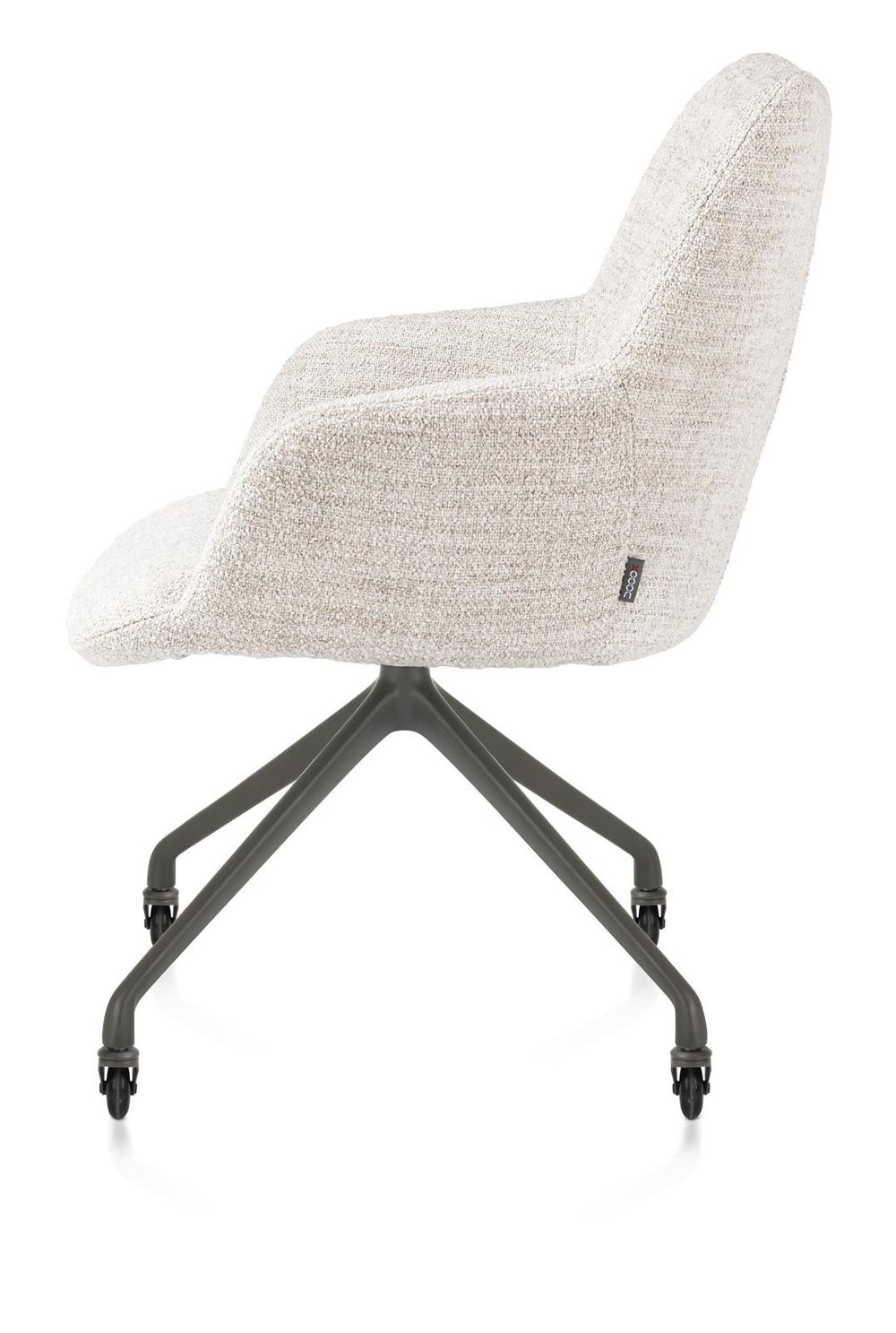 Armstoel op wieltjes MATS - Crème XOO 48907-CRE