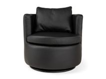 Fauteuil ESATTA - Zwart leder DDV-15-000005-LR-Z101
