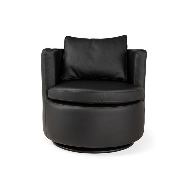 Fauteuil ESATTA - Zwart leder