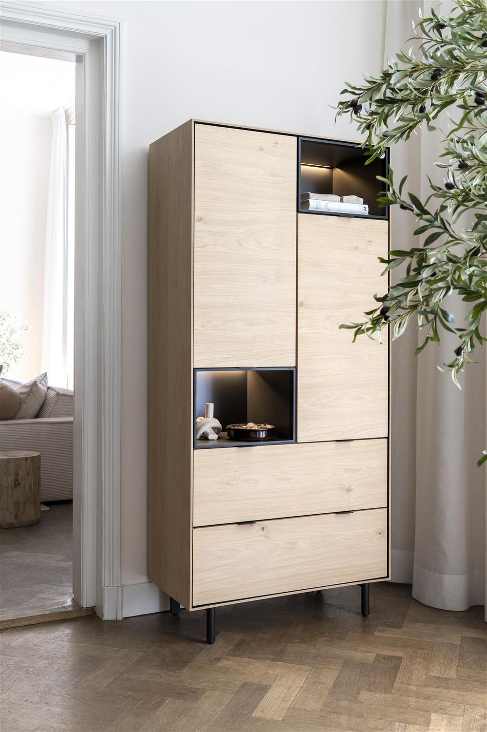 Bergkast ELEMENTS - Naturel eikenfineer XOO 42274NAT