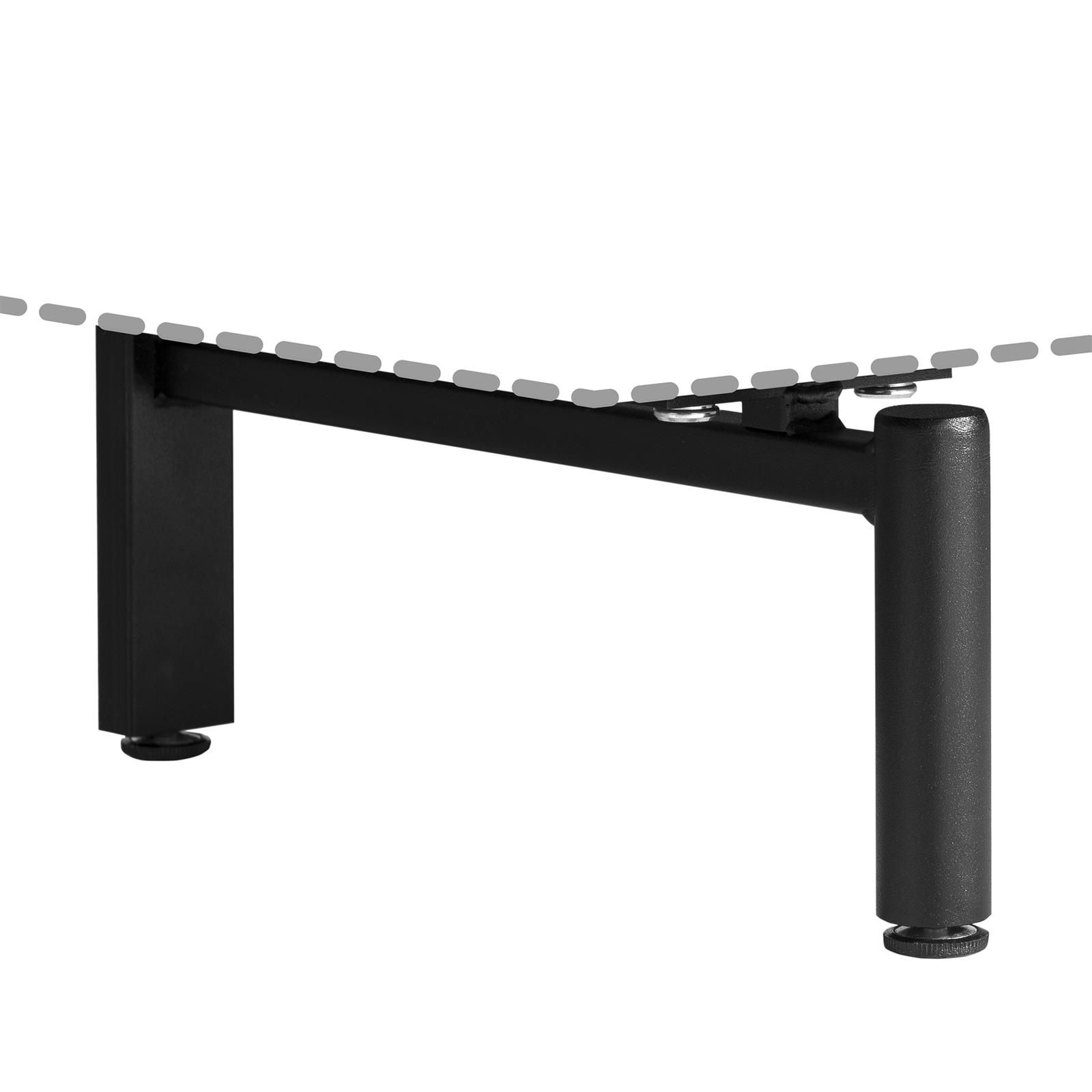 Set van 2 metalen u-poten ELEMENTS - Zwart