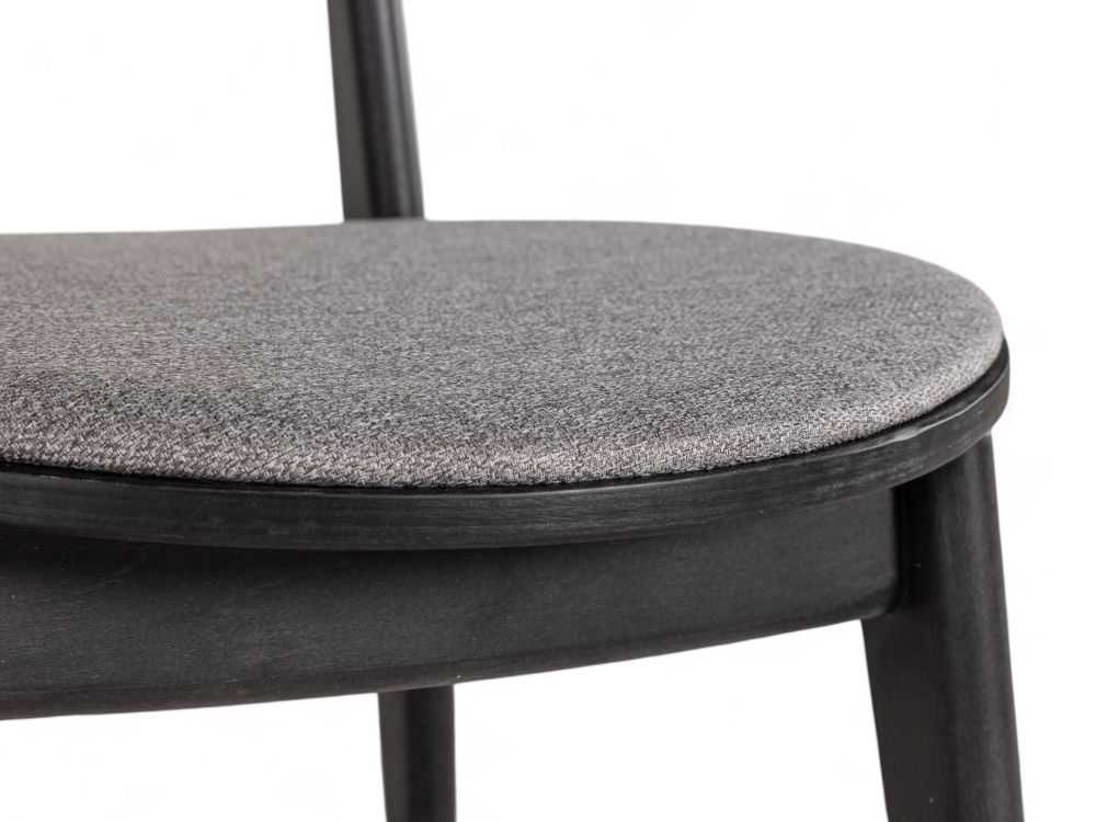 Set van 6 eetkamerstoelen CELESTE - Zwart beukenho C-U14-7-SET6