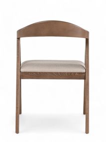 Set van 4 armstoelen ARMAND - Bruin beukenhout/Bei C-U14-6-SET4