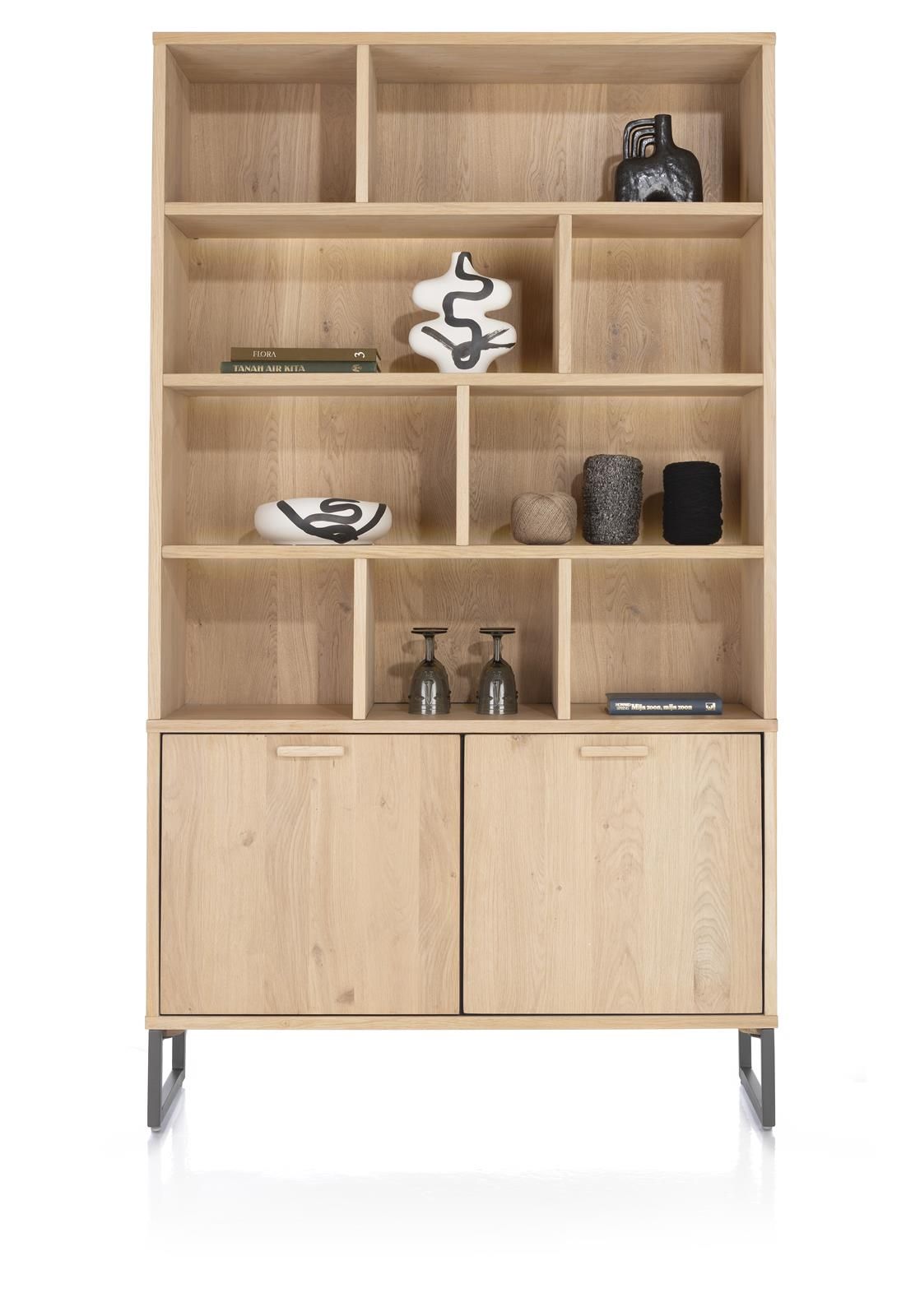 Buffetkast incl. led CASTELLO - Eikenfineer