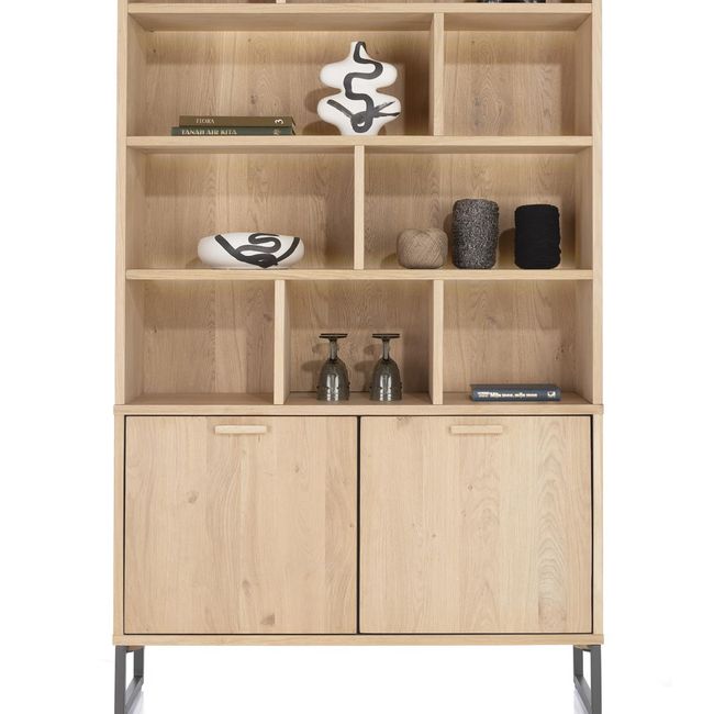 Buffetkast incl. led CASTELLO - Eikenfineer