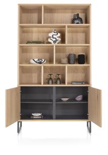 Buffetkast incl. led CASTELLO - Eikenfineer HEH 52002NAT