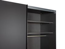 Zweefdeurkast met spiegel SAVENA - Zwart NLT-51-001-L1G79