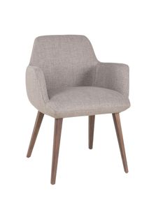 Armstoel MOOD 101 - Taupe / Notelaar MOB-75-000026-3-MTN12