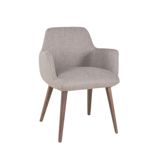 Armstoel MOOD 101 - Taupe / Notelaar