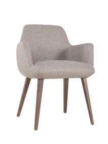 Armstoel MOOD 101 - Taupe / Notelaar MOB-75-000026-3-MTN12