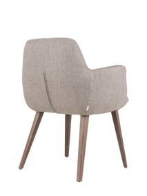 Armstoel MOOD 101 - Taupe / Notelaar MOB-75-000026-3-MTN12