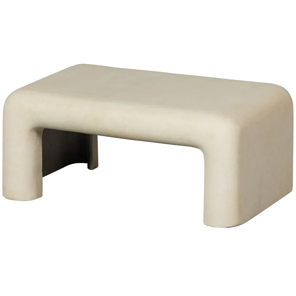 Salontafel Stani, één van een set van twee, met natural betonlook afwerking.