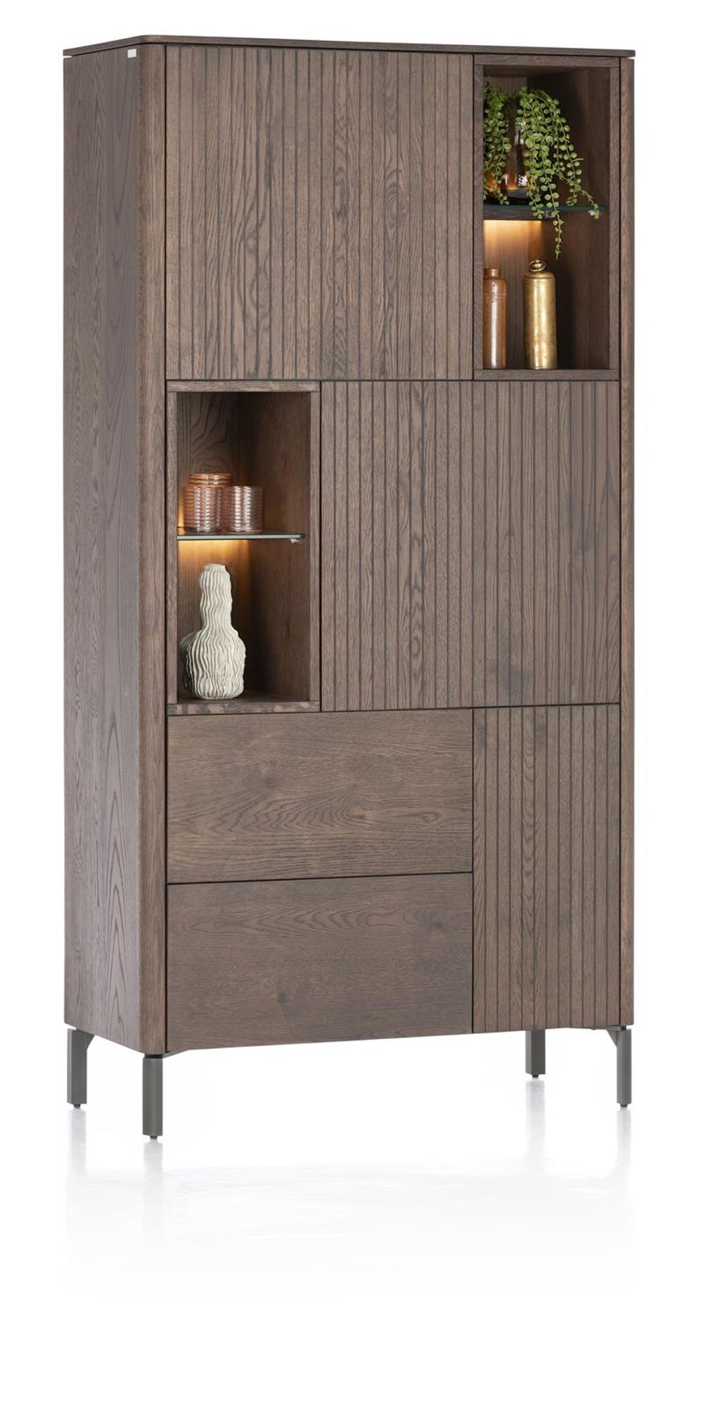 Bergkast TRENTON - Donker eikenfineer XOO 52284-CLA