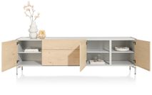 Dressoir NIORA - Eikenfineer / Silk Grey XOO 51840-NAT