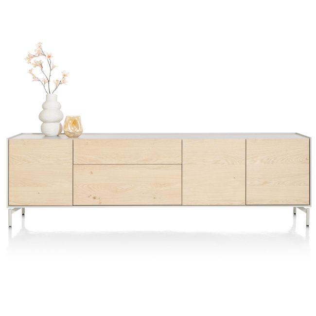 Dressoir NIORA - Eikenfineer / Silk Grey