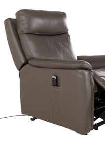 Elektrische relax met lift REMY - Leder Atoma grij DEZ RE RXE