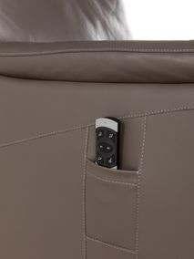 Elektrische relax met lift REMY - Leder Atoma grij DEZ RE RXE