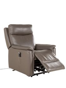 Elektrische relax met lift REMY - Leder Atoma grij DEZ RE RXE