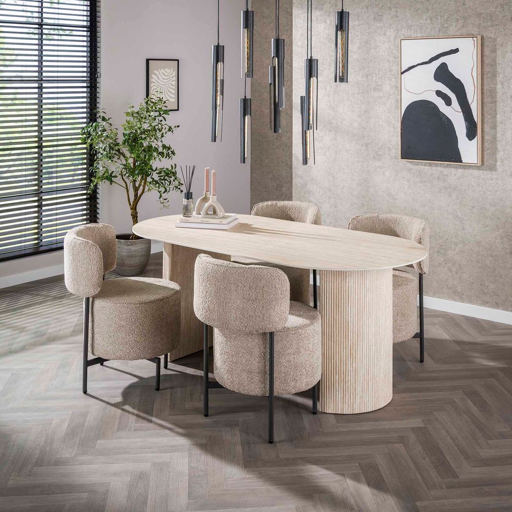 Eetkamertafel LUNA - Ceramic travertine ZLS 4566-88