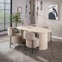 Eetkamertafel LUNA - Ceramic travertine ZLS 4566-88