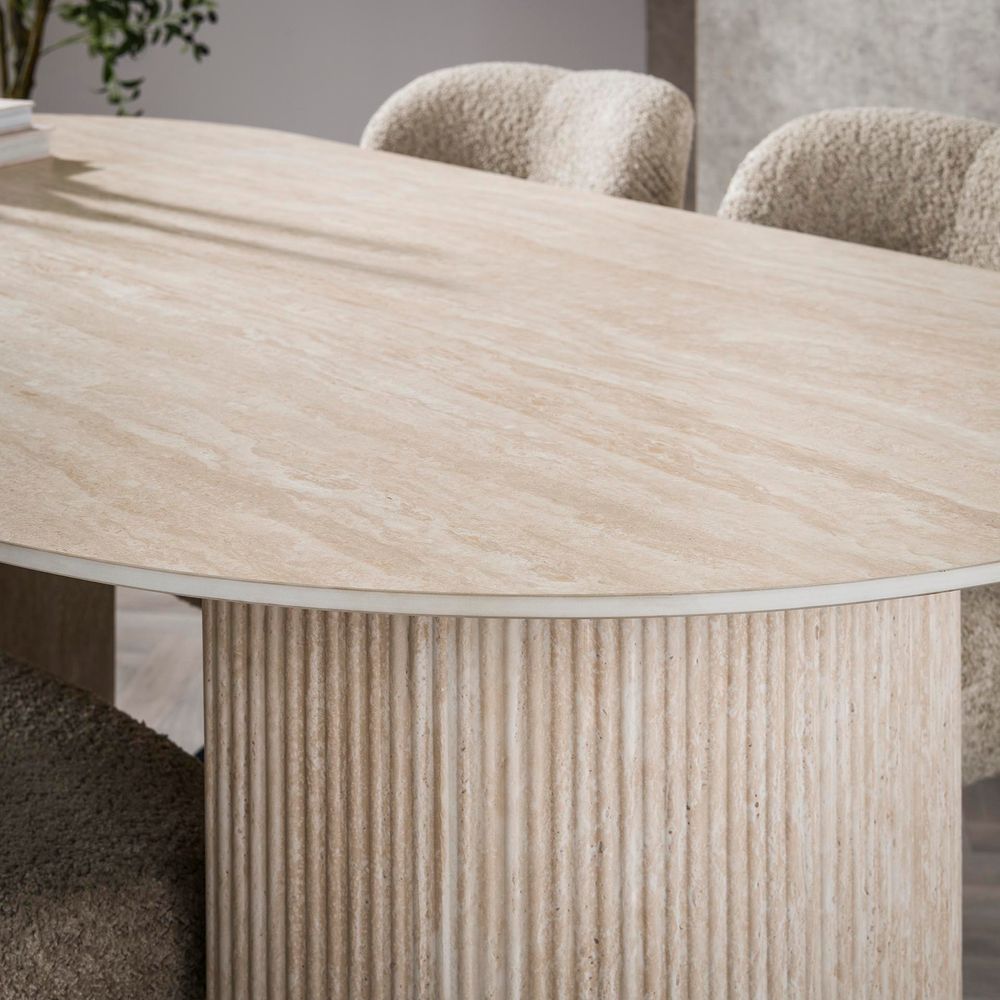 Eetkamertafel LUNA - Ceramic travertine ZLS 4566-88